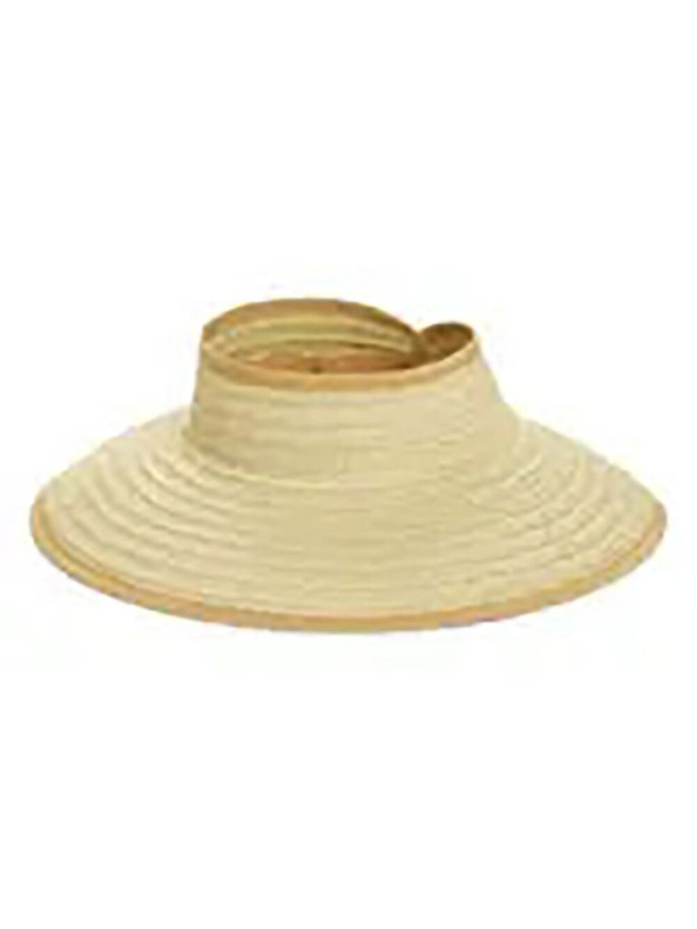 NWT Nordstrom Packable Straw Visor in Tan - One Size